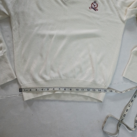 Vintage La Mode V Neck Sweater Size Small Men's Cashmerlon - Picture 7 of 9